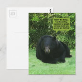 Zwart Beer - "Cubby Cupcake" Briefkaart (Voorkant / Achterkant)