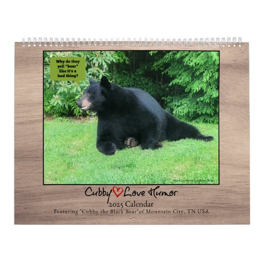 Zwart Beer - Cubby Love Humor 2025 Kalender (Hoes)