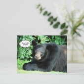 Zwart Beer - "Cubby More Coffee Please" Briefkaart (Staand voorkant)