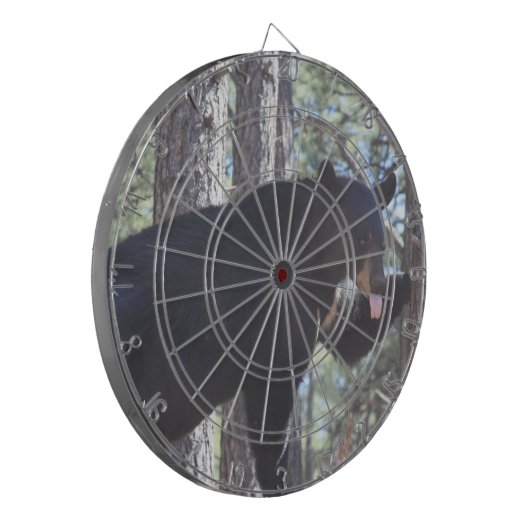 Zwart Beer dartboard Dartbord (Voorkant Links)