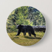 Zwart Beer dat een ranch deeg passeert Ronde Button 7,6 Cm (Voorkant)