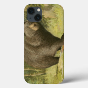 Zwart Beer dat op een boomstam steekt Case-Mate iPhone Case