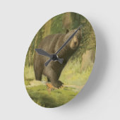 Zwart Beer dat op een boomstam steekt Ronde Klok (Hoek)