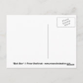 Zwart Beer Dierlijk Briefkaart (Achterkant)