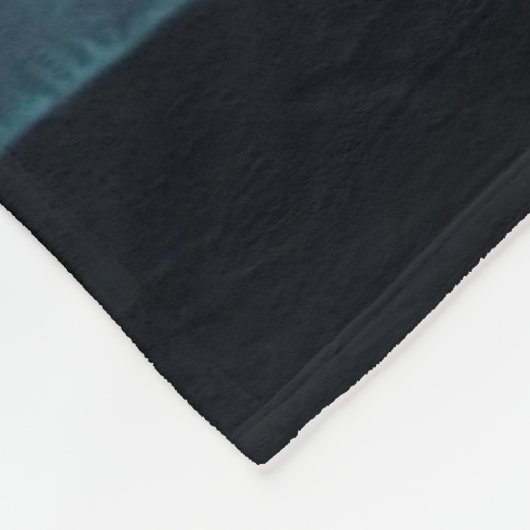 Zwart Beer en Aurora Art Fleece Deken (Hoek)