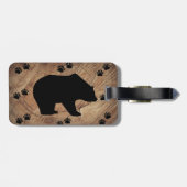 Zwart Beer en Beer poten Bagagelabel (Achterkant horizontaal)