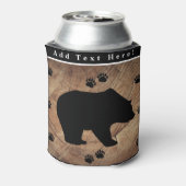 Zwart Beer en Beer poten Blikjeskoeler (Blikje Achterkant)