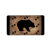 Zwart Beer en Beer poten Etiket (Voorkant)