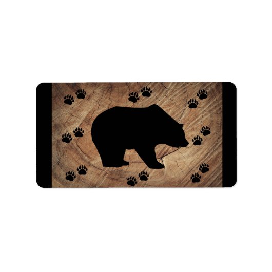 Zwart Beer en Beer poten Etiket (Voorkant)