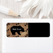 Zwart Beer en Beer poten Etiket (Insitu)