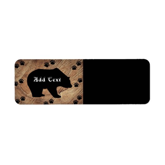 Zwart Beer en Beer poten Etiket (Voorkant)