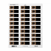 Zwart Beer en Beer poten Etiket (Full Sheet)