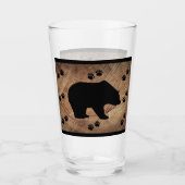 Zwart Beer en Beer poten Glas (Voorkant)