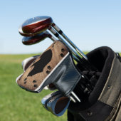 Zwart Beer en Beer poten Golfheadcover (Insitu)