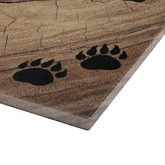 Zwart Beer en Beer poten Snijplank (Hoek)