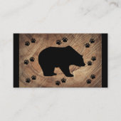 Zwart Beer en Beer poten Visitekaartje (Voorkant)