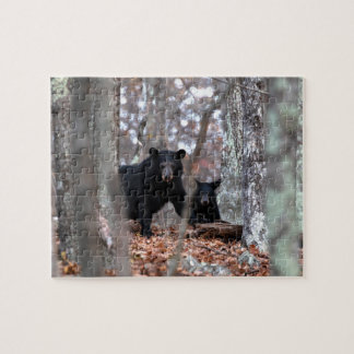 Zwart Beer en Cub Puzzle Legpuzzel