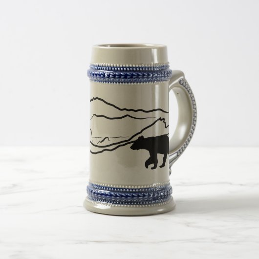 Zwart Beer en pikes Bierpul (Voorkant rechts)