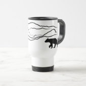 Zwart Beer en pikes Reisbeker (Voorkant rechts)