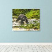 Zwart Beer Gevist | Qua Creek British Columbia Canvas Afdruk (Insitu (Houten vloer))