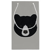 Zwart Beer gezicht Klein Cadeauzakje (Achterkant)