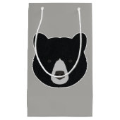 Zwart Beer gezicht Klein Cadeauzakje (Voorkant)