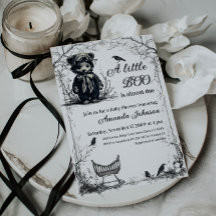 Zwart Beer Halloween Theme Little Boo Baby shower