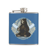 Zwart beer heupfles (Voorkant)