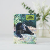 Zwart Beer - "Ik denk dat ik gewoon blij zal zijn Briefkaart (Staand voorkant)