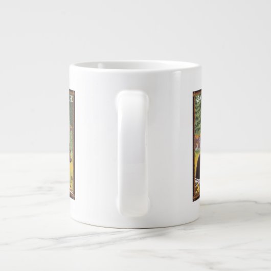 Zwart Beer in de bosbouw - Anchorage, Alaska Grote Koffiekop (Achterkant)