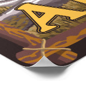 Zwart Beer in de bosbouw - Anchorage, Alaska Poster (Hoek)