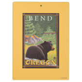 Zwart Beer in de bosbouw - Bot, oregon Klembord (Achterkant)