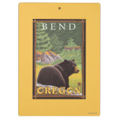 Zwart Beer in de bosbouw - Bot, oregon Klembord (Achterkant)