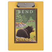 Zwart Beer in de bosbouw - Bot, oregon Klembord (Voorkant)