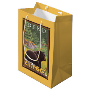 Zwart Beer in de bosbouw - Bot, oregon Medium Cadeauzakje