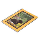 Zwart Beer in de bosbouw - Fairbanks, Alaska Notitieboek (Linkerzijde)