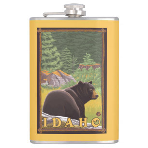 Zwart Beer in de bosbouw - Idaho Heupfles