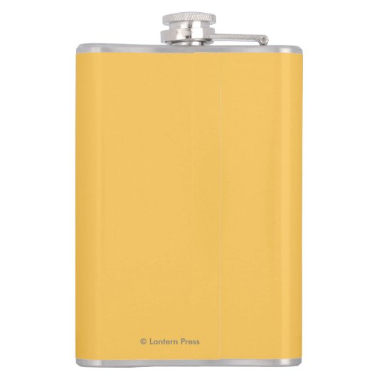 Zwart Beer in de bosbouw - Idaho Heupfles (Achterkant)