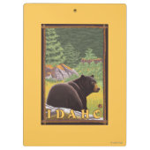 Zwart Beer in de bosbouw - Idaho Klembord (Achterkant)