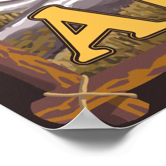 Zwart Beer in de bosbouw - Juneau, Alaska Poster (Hoek)