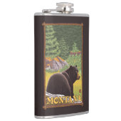 Zwart Beer in de bosbouw - Montana Heupfles (Rechts)