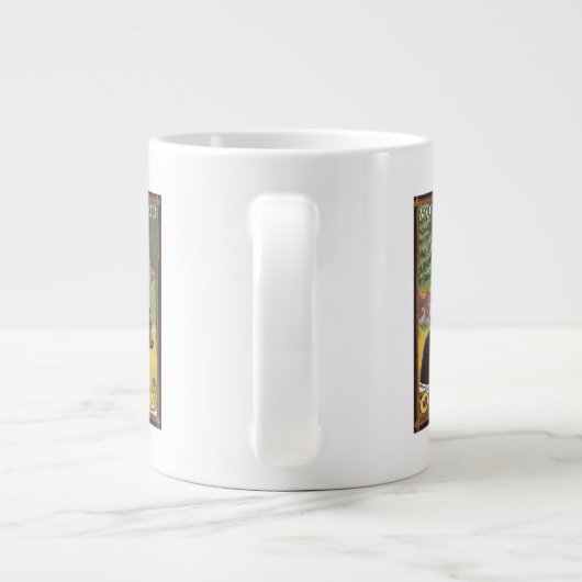 Zwart Beer in de bosbouw - Mount Hood, Oregon Grote Koffiekop (Achterkant)