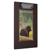 Zwart Beer in de bosbouw - Mount Hood, Oregon Klembord (Rechts)