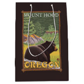 Zwart Beer in de bosbouw - Mount Hood, Oregon Medium Cadeauzakje (Voorkant)