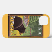 Zwart Beer in de bosbouw - Sitka, Alaska Case-Mate iPhone Case (Achterkant (horizontaal))