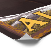 Zwart Beer in de bosbouw - Yukon, Alaska Poster (Hoek)