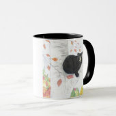 Zwart Beer in een berkenboom Mok (Voorkant rechts)