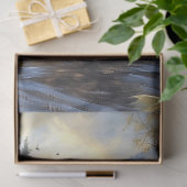 Zwart Beer in een River Illustration Decoupage Tissuepapier (Geschenk)