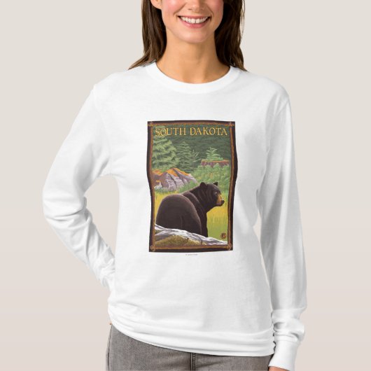 Zwart Beer in ForestSouth Dakota T-shirt (Voorkant)