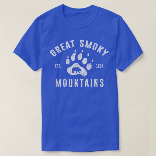 Zwart Beer in Great Smoky Mountains T-shirt (Design voorkant)